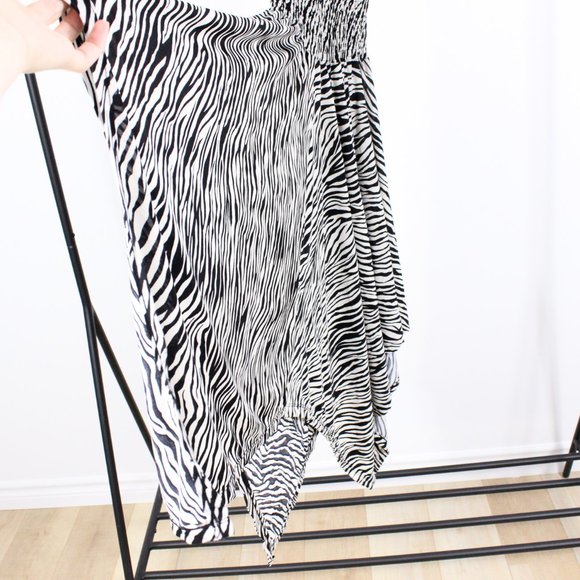 Candy Couture Zebra Print Halter Dress - Picture 3 of 5